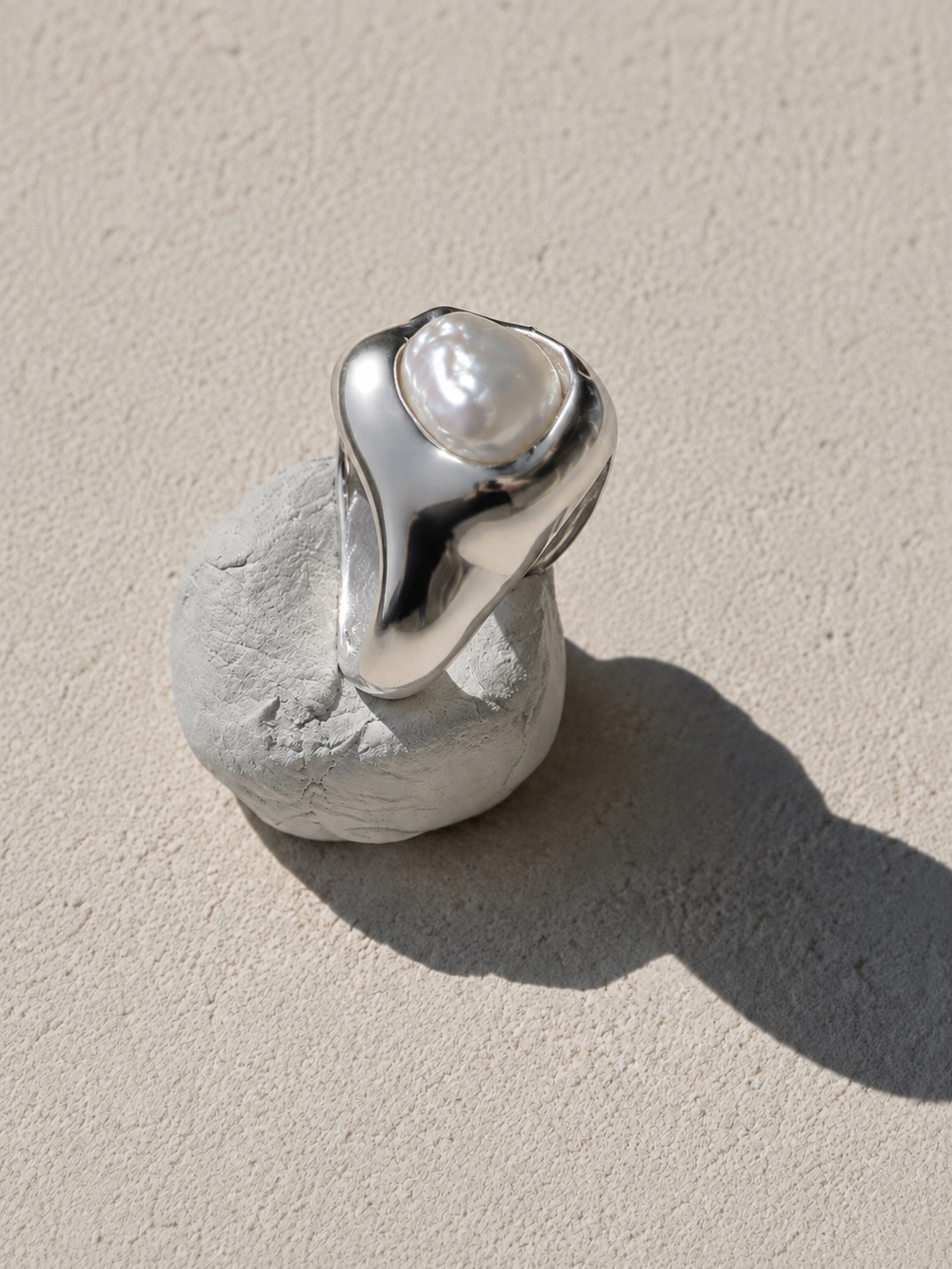 Pearl Moon Ring