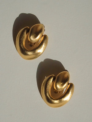 Lily Abstract Earrings | Gold
