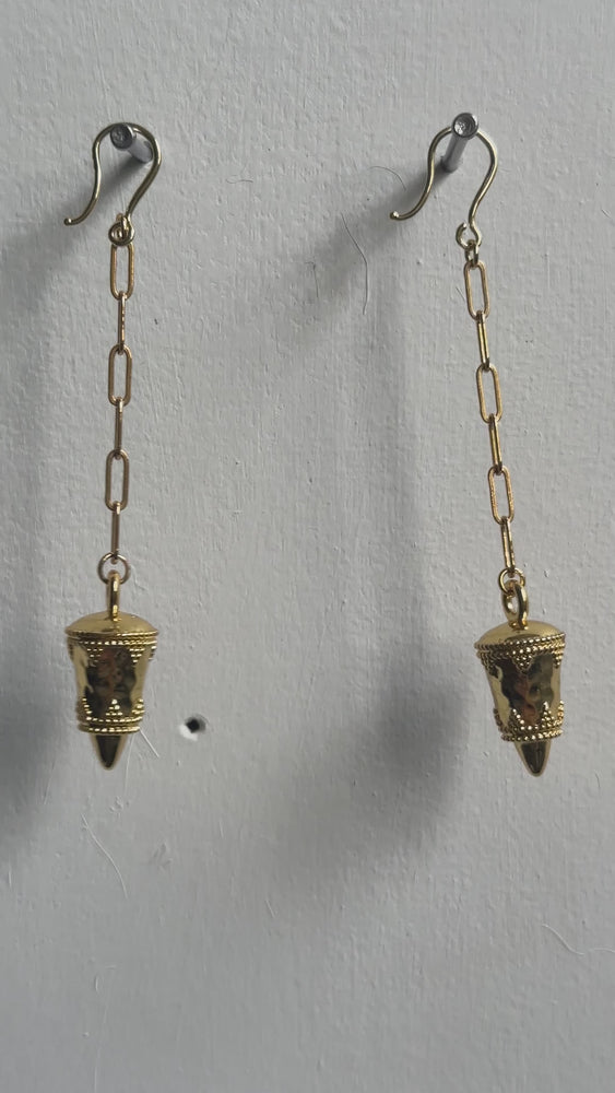 
                
                    Load and play video in Gallery viewer, Pendulum Chain Earrings
                
            