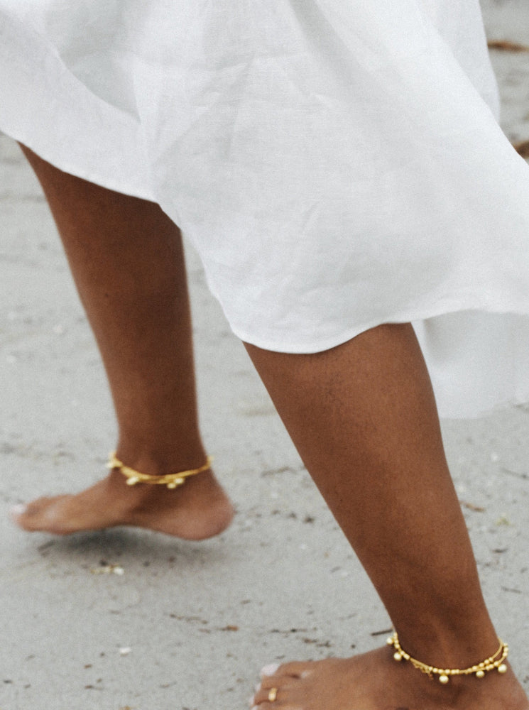 Moon phase Anklet | Gold